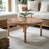 Tulup Tischplatte Couchtisch Glasplatte Naturholz mit Harz Ersatzplatte Glas Bild 3