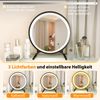 Schminktisch mit Beleuchtung Frisiertisch mit abnehmbarem Spiegel 3 Beleuchtungsmodi 5 Schubladen Weiß Bild 3