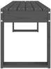 vidaXL Gartenbank Grau 110x38x45 cm Massivholz Kiefer 825095 Bild 4