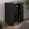 Küchenschrank für Dachschrägen R-Line Schwarz Hochglanz 60 cm ohne Schräge mit 2 Türen Vicco Bild 4