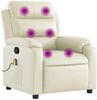 vidaXL Massagesessel Creme Kunstleder 373494 Bild 2