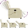 vidaXL Massagesessel Creme Kunstleder 373494 Bild 5