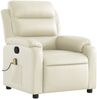 vidaXL Massagesessel Creme Kunstleder 373494 Bild 3