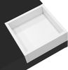Couchtisch aus Spanplatte in Hochglanz mit abnehmbarer Aufbewahrungsbox & LED, 72x72x30 cm, Schwarz Bild 3