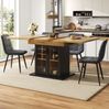 Esstisch Teleskoptisch 110-140x80cm mit Weinregal – klappbarer Küchentisch für 4-6 Personen Bild 4