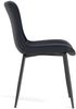 Esszimmerstuhl, 4er-Set moderne Kunstleder-Sessel für Küche & Essbereich, PU, Schwarz Bild 5