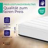 Kaltschaum Matratze mit Härtegrad H3 - 100x200cm - Bequeme Matratze für alle Betten - Atmungsaktiv & waschbarer Bezug Bild 2
