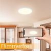 ZMH LED Deckenleuchte Dimmbar - 20W zimmerlampe Flach Ø30cm Rund, LED fest integriert, 3000-6000k, Dimmbar Praktische Deckenleuchte Bild 3