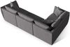 Micadoni Ecksofa Chris 4-Sitzer Links Strukturierter Stoff Sand Bild 3