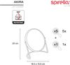 Spirella Schminkspiegel Kosmetikspiegel Badezimmerspiegel "Akira" 5-Fach Vergrößerung - matt ice Grün Bild 2