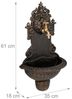 Relaxdays Wandbrunnen mit Wasserspeier Bild 4
