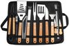KingLux Grillbesteck-Set 21tlg. Edelstahl Grillbesteck Grillzubehör für Garten Camping, (21 tlg) Bild 2