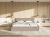 Selsey 'Alegre' Polsterbett mit Chenille-Bezug und Stauraum, beige, 160x200 cm Bild 2