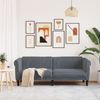 vidaXL Sofa 3-Sitzer Dunkelgrau Samt 372586 Bild 3