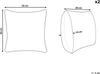 Kissen 2er Set Geometrisches Muster KHORA Baumwolle 50 x 50 cm Schwarz Bild 2