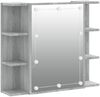 vidaXL Spiegelschrank mit LED Grau Sonoma 70x16,5x60 cm 820452 Bild 2