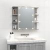 vidaXL Spiegelschrank mit LED Grau Sonoma 70x16,5x60 cm 820452 Bild 3
