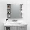 vidaXL Spiegelschrank mit LED Grau Sonoma 70x16,5x60 cm 820452 Bild 4