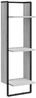 vidaXL Wandregal 3 Fächer Grau Sonoma 30x25x100 cm Holzwerkstoff 836306 Bild 2