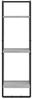 vidaXL Wandregal 3 Fächer Grau Sonoma 30x25x100 cm Holzwerkstoff 836306 Bild 3