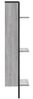 vidaXL Wandregal 3 Fächer Grau Sonoma 30x25x100 cm Holzwerkstoff 836306 Bild 5