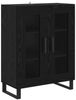 vidaXL Sideboard Schwarz Eichen-Optik 69,5 x 34 x 90 cm Holzwerkstoff 887209 Bild 2