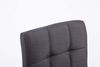 Palma Barhocker BANGKO - Stoff Schwarz 44x49x74 cm | Barstuhl Höhenverstellbar Mit Lehne Drehbar Tresenhocker Tresenstuhl Kneipenhocker Kneipenstuhl Bild 5
