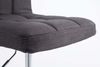Palma Barhocker BANGKO - Stoff Schwarz 44x49x74 cm | Barstuhl Höhenverstellbar Mit Lehne Drehbar Tresenhocker Tresenstuhl Kneipenhocker Kneipenstuhl Bild 4