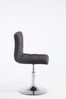 Palma Barhocker BANGKO - Stoff Schwarz 44x49x74 cm | Barstuhl Höhenverstellbar Mit Lehne Drehbar Tresenhocker Tresenstuhl Kneipenhocker Kneipenstuhl Bild 2
