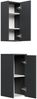 Badschrank 2er Set Taifun zur Wandmontage grafit : Grafit Bild 2