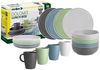 BRUNNER Geschirr-Set Melamin Geschirr Set Lunch Box Dolomit, Melamin, Resylin, Stone Touch Camping Teller 16tlg Bild 2