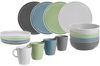 BRUNNER Geschirr-Set Melamin Geschirr Set Lunch Box Dolomit, Melamin, Resylin, Stone Touch Camping Teller 16tlg Bild 4