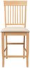 vidaXL Barhocker mit Kissen 2 Stk. Natur Massivholz Gummibaum 4102570 Bild 5