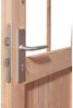 Karibu Saunahaus Cuben Gartensauna 3 Sitzbänke aus Holz Sauna mit 38 mm Wandstärke Außensauna mit Montagematerial Bild 4