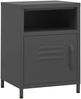 Nachttische 2 Stk. Anthrazit 35 x 35 x 51 cm Stahl [3095220] Bild 2