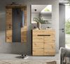 Garderobe Set 3-tlg. Cooper in Eiche und grau 175 cm Bild 2