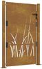 vidaXL Gartentor 100x150 cm Cortenstahl Gras-Design 153175 Bild 2