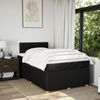 vidaXL Boxspringbett mit Matratze Schwarz 120x200 cm Stoff 3289732 Bild 4
