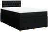 vidaXL Boxspringbett mit Matratze Schwarz 120x200 cm Stoff 3289732 Bild 3
