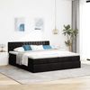 vidaXL Ottoman-Bett mit Matratzen & LEDs Schwarz 160x200 cm Stoff 3312859 Bild 4