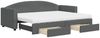 vidaXL Tagesbett Ausziehbar mit Schubladen Dunkelgrau 80x200 cm Stoff 3197238 Bild 2