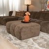 Bronx71 Hocker Luca Chenille mocha Bild 3