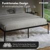 STEELSØN 'Situla' Bett 180x200 cm, Metall, schwarz, Metallbett mit Lattenrost Bild 5