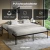 STEELSØN 'Situla' Bett 180x200 cm, Metall, schwarz, Metallbett mit Lattenrost Bild 3