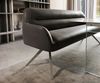 Esszimmerbank Taya-Flex 200 cm Mikrofaser Anthrazit Vintage Kreuzgestell kantig Effektfinish Titan Taschenfederkern Bild 5