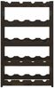 vidaXL Weinregal für 20 Flaschen Schwarz Massivholz Kiefer 373401 Bild 3