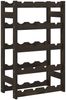 vidaXL Weinregal für 20 Flaschen Schwarz Massivholz Kiefer 373401 Bild 2