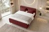 Boxspringbett Aurelio - Boucle-Stoff - rot - 180x200 cm Bild 5