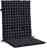 vidaXL Niedriglehner-Auflagen 6 Stk. Schwarz Karomuster Stoff 361324 Bild 5