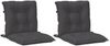 vidaXL Niedriglehner-Auflagen 2 Stk Melange Anthrazit 100x50x7cm Stoff 4002376 Bild 4